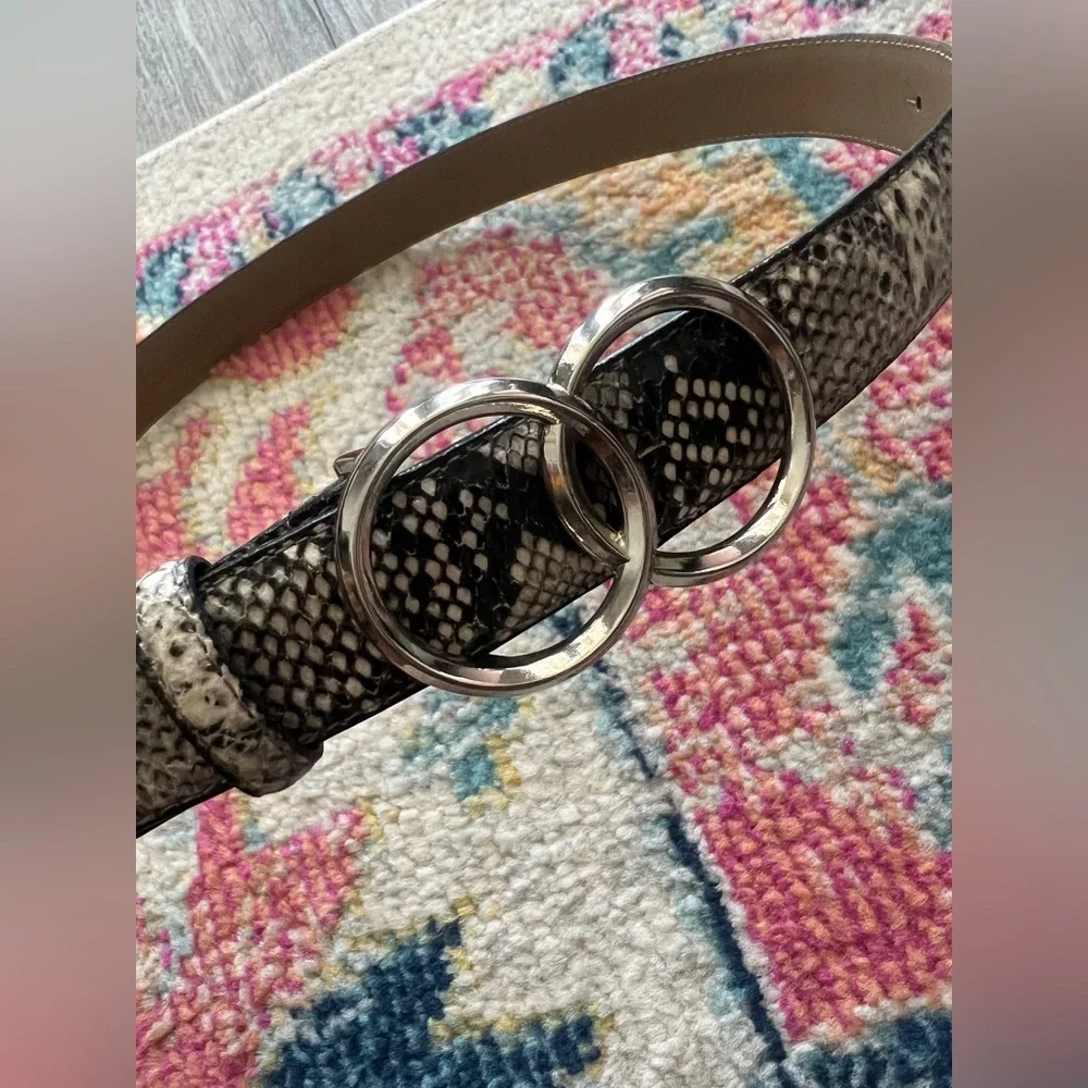 NWOT Express Snakeskin Faux Leather Belt Small
